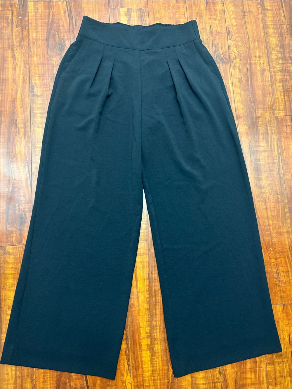 Nine West Black Wide-Leg High Waist Trousers